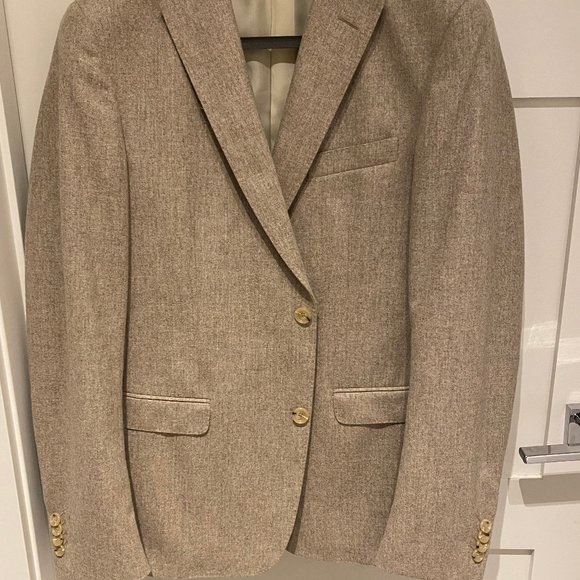 Z ZEGNA BEIGE WOOL BLAZER 40R - Picture 1 of 3